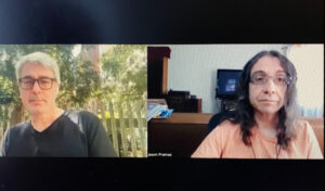 Screenshot of Marc Levy and Jason Pramas video. Image by Jason Pramas.